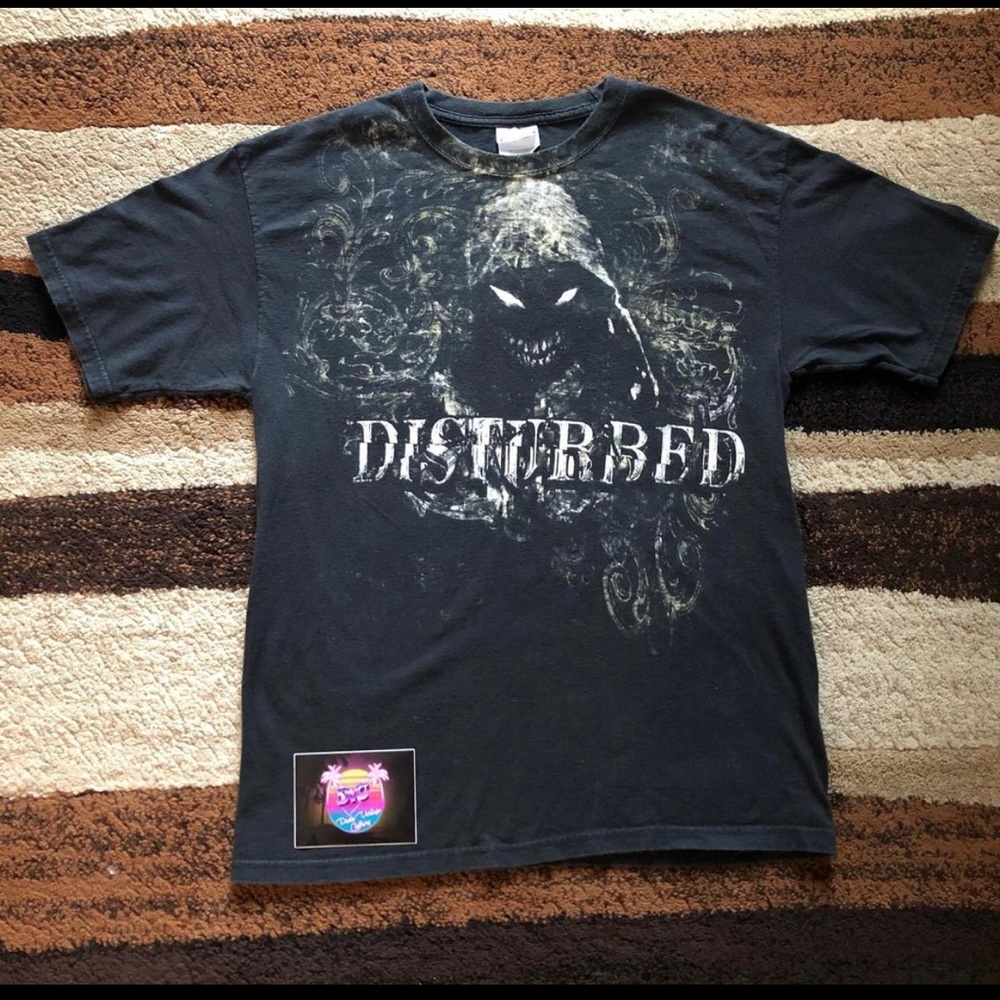 Disturbed Mens M T-Shirt Hanes Heavyweight Asylum
